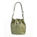 Cassie Drawstring Leather Bucket Bag