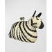 Zaya Zebra Straw Clutch Bag