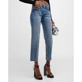 Milana Low-rise Cropped Straight Jeans