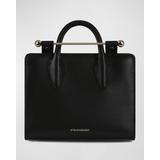 Nano Metal Bar Leather Tote Bag