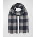 Cashmere Doubled-faced Check Scarf