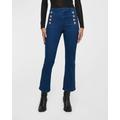 Robertson Cropped Flared Denim Sailor Trousers