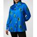 Plus Size Auronzo Floral-print Satin Shirt