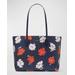 Bleecker Large Dotty Floral Printed Tote Bag