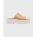 Dayspring Leather Platform Slide Sandals