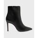 Mikki Leather Pointed-toe Booties