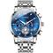 Neue Herrenuhr der Marke Olevs, leuchtender Chronograph, 24-Stunden-Anzeige, Quarzuhr, Business-Stahlgürtel, wasserdichte Herrenarmbanduhr