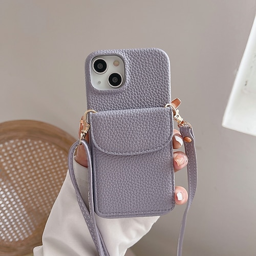 Handy Hülle Handyhüllen Für iPhone 17 Pro Max 17 Air 16 15 14 Pro Max Plus 13 12 11 Pro Max Mini Brieftaschenhülle mit Trageriemen Kartenfach Stoßfest Retro PC PU-Leder Image