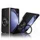 telefono Custodia Per Samsung Galaxy Piegatura a Z 7 Z Fold 6 Z Fold 5 Z Fold 4 Z Fold 3 Custodia a Flip Supporto ad anello Magnetico Supporta la Ricarica Wireless Armatura PC