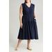 Caslon(r) Tiered Cotton Midi Dress