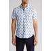 Slim Fit Fish Four-way Stretch Performance Short Sleeve Button-down Shirt
