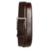 Gator Grain Embossed Leather Belt