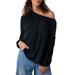 Serenade One-shoulder Long Sleeve T-shirt