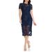 Lia Sequin & Flower Appliqué Sheath Dress