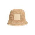 Le Bob Soli Leather & Raffia Bucket Hat