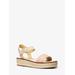 Richie Smooth And Logo Platform Espadrille Sandal