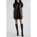 Alice + Olivia Jem Faux Leather Shirtdress