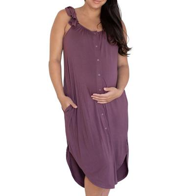 Ruffle Labor & Delivery Maternity Dress
