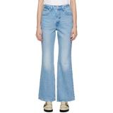 Blue 70's High Flare Jeans