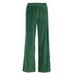 High-waisted Velvet Trousers