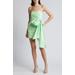 Florida Summer Tie Waist Strapless Minidress