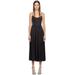 Black Paneled Midi Dress