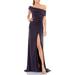 Ruched One-shoulder Trumpet Gown
