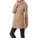 Mia High Collar Wool Blend Maternity Coat