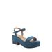 The Busy Bee Ankle Strap Platform Sandal