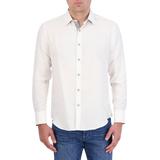 Poseidon Linen & Cotton Jacquard Button-up Shirt