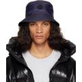 Moncler X Adidas Originals Reversible Blue & Black Logo Bucket Hat