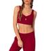 Jayla Ruched Cutout Crop Top