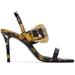 Black & Gold Emily Baroque Heeled Sandals