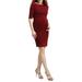 Kendall Scallop Trim Body-con Maternity Dress