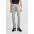 Slim-fit Jeans In Light-grey Denim