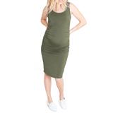 Ruched Maternity Tank Dress