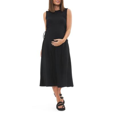 Carol Cutout Rib Midi A-line Maternity Dress