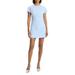 Good Short Sleeve Linen Blend Minidress