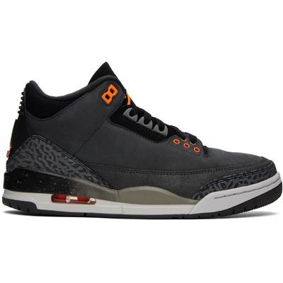 Black Air Jordan 3 Retro Sneakers