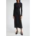 Tube Sheer Second Skin Long Sleeve Maxi Dress