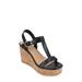Matildaa Tru Comfort T-strap Platform Wedge Sandal