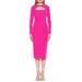 Tanya Twist Front Cutout Midi Dress