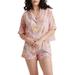 Coco Floral Cotton & Silk Short Pajamas