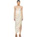 Off-white Les Sculptures 'la Saudade Longue Brodée' Maxi Dress