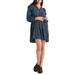 Ruffle Trim Cotton Gauze Minidress