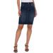 Gia Glider Denim Pencil Skirt