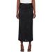 Black Five-pocket Maxi Skirt