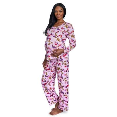 Laina Jersey Long Sleeve Maternity/nursing Pajamas