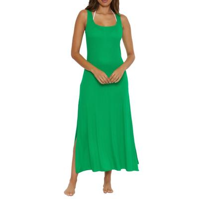 Mykonos Semisheer Ribbed Cover-up Maxi Dress