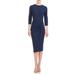 Cordelia Twist Front Sheath Dress